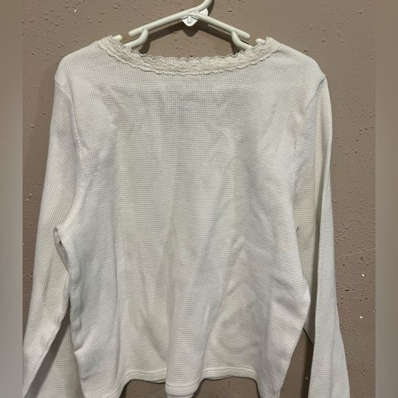 lace white long sleeve thermal American eagle - Picture 10 of 10
